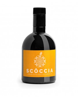 AMARO SCŎCCIA - amaro siciliano all'arancia - bottiglia 500ml - alc.30% vol.- liquore - Scoccia