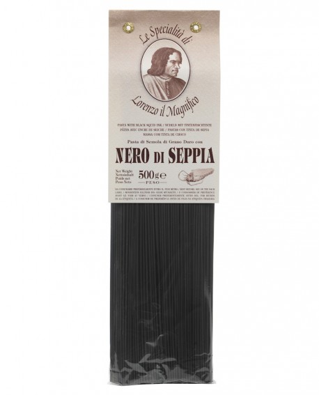 Nero Di Seppia Spaghetti  Lorenzo il Magnifico 500 gr Pasta Aromatizzata - Antico Pastificio Morelli
