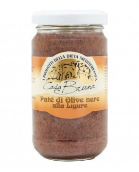 Patè di olive nere alla ligure in olio extra vergine d'oliva - barattolo 900g - Casa Bruna