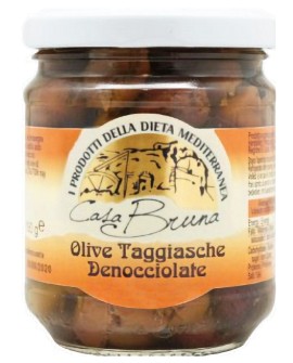 Olive taggiasche denocciolate in olio extra vergine d'oliva - barattolo 950g - Casa Bruna