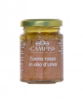 Tonno Rosso in Olio di Oliva - vaso vetro 90 g - Campisi