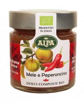 Composta Bio di Mele e Peperoncino - 212ml - vaso in vetro – ALPA Calabria
