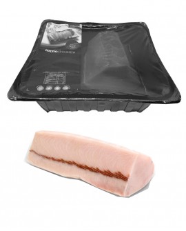 Filetto di Pesce Spada con pelle - crudo Naturale in ATM - vaschetta 1000g - piatto pronto - MENOSESSANTA Fratelli Manno