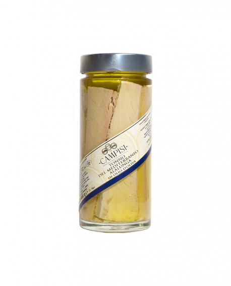 Tonno del Mediterraneo in Olio di Oliva - vaso vetro 600 g - Campisi