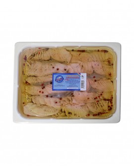 Carpaccio di Salmone marinato Condito lavorazione artigianale - vaschetta 800g - Ittica Di Giovanni Salvatore