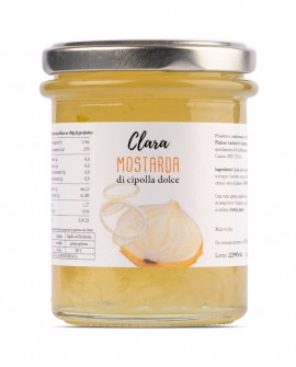 Mostarda di cipolla Dolce Clara - vaso 240g - condimento artigianale - Agricola Clara Plafoni Andrea