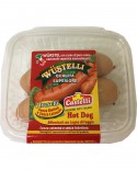 Wustelli Hot Dog puro suino Vaschetta - freschi con budello naturale - 300 g - Castelli Salumi