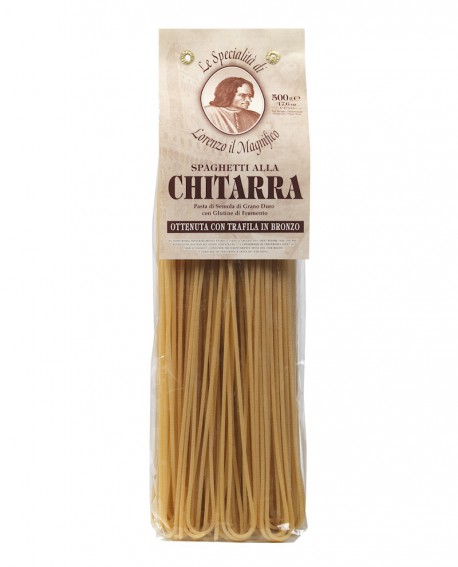 Spaghettoni Chitarra 500 gr Lorenzo il Magnifico - pasta semola di grano duro - Antico Pastificio Morelli