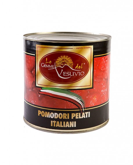 Pomodori pelati - Banda stagnata smaltata 3 kg - minimo 55 cartoni x6 - Le Gemme del Vesuvio