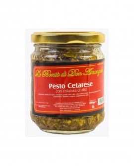 Pesto cetarese (con colatura di alici) - in vetro da 212 g - Le Gemme del Vesuvio