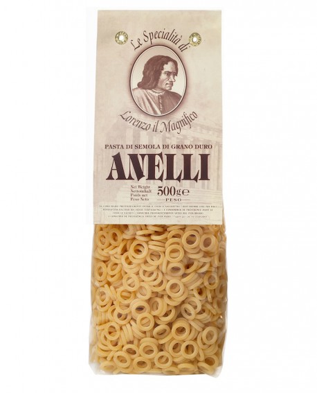 Anelli Lorenzo il Magnifico 500 gr - pasta semola di grano duro - Antico Pastificio Morelli
