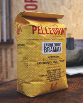 Farina di mais bramata - sacco 5 kg - Molino Pellegrini
