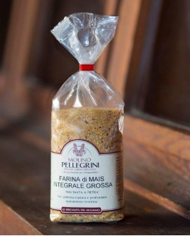 Farina di mais integrale grossa macinata a pietra - sacco 5 kg - Molino Pellegrini