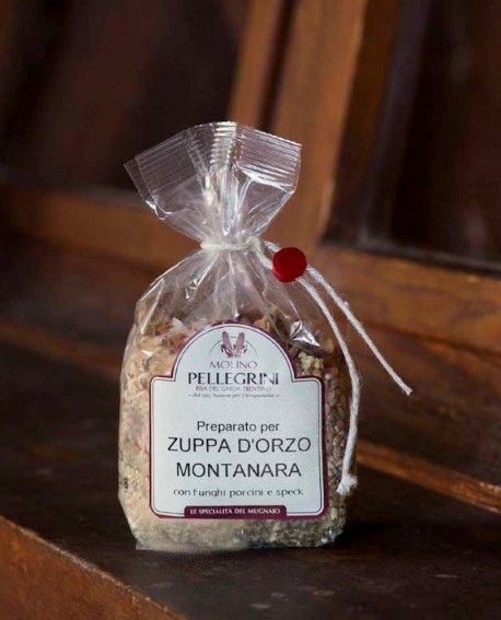 Zuppa orzo montanara con porcini e speck - Linea Specialità - 300g - Molino Pellegrini