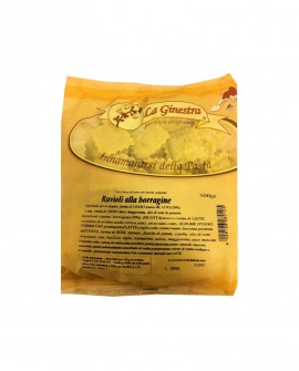 Ravioli alla Borragine - 500 g pasta fresca all'uovo ripiena SURGELATA - Pastificio La Ginestra