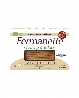 Tagliatelle di orzo Fermanette con betaglucani - Pasta lunga integrale biologica - Astuccio da 250g - Pastificio Marcozzi