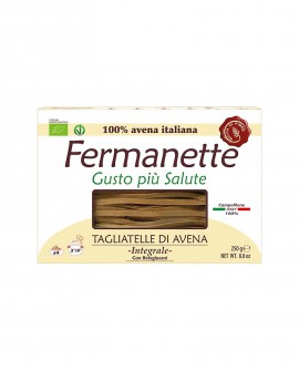 Tagliatelle di avena Fermanette con betaglucani - Pasta lunga integrale biologica - Astuccio da 250g - Pastificio Marcozzi