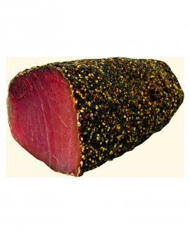 Tonno bresaola filetto pepe nero indiano stagionato oltre 5 mesi - 1 kg - scadenza 90gg - Salumi di Mare