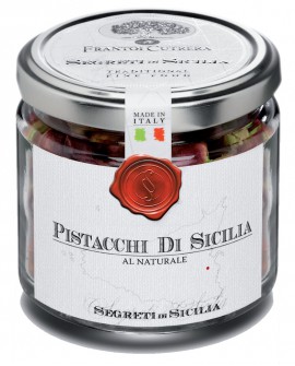 Pistacchi di Sicilia al naturale - vasetto di vetro 212 - 100 g - Frantoi Cutrera Segreti di Sicilia