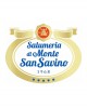 Salametto contadino intero vista gr 200 al pezzo FLOW PACK - 4 Kg - Stagionatura 4 mesi -  Salumeria di Monte San Savino
