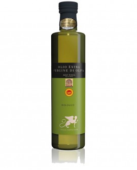 Olio extra vergine d'oliva DOP TUSCIA Biologico varietà CANINESE - bottiglia 500 ml - Olio Tuscia Villa Caviciana
