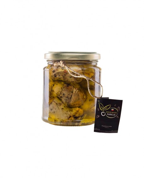 Carciofi grigliati in olio extravergine di oliva - vaso 314 ml - Agricola Fusillo