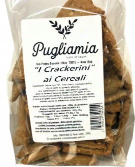 I Crackerini ai Cereali artigianali - busta 300g - Forno Pugliamia