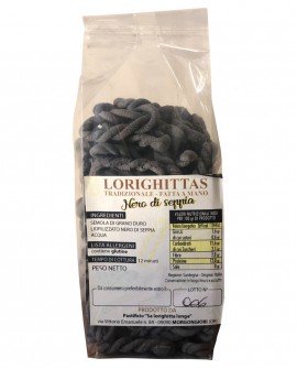 Lorighittas al Nero di Seppia di semola di grano duro fatta a mano - sfuso in busta 2,5 kg - Pastificio SA LORIGHITTA LONGA