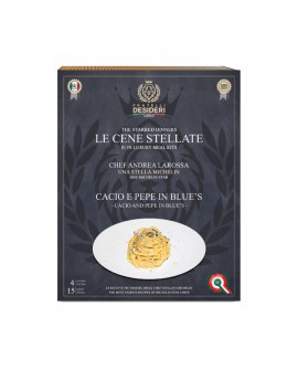 Cacio e Pepe in Blue's - Spaghetti - Le Cene Stellate chef Andrea Larossa - 4 porzioni - Fratelli Desideri