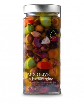 Mix di Olive in olio extra vergine - 550g - Olio il Bottaccio