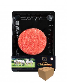 Maxi Hamburger di Carne Chianina - n.1 pezzo 260g skin - cartone da 10 pezzi - Carne Certificata - Macelleria Co.Pro.Car. San Ni