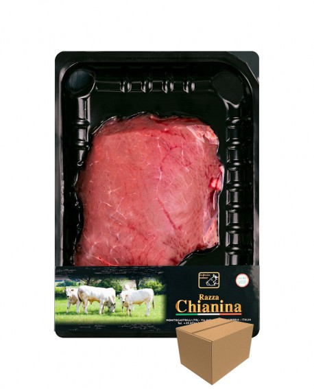 Tagliata di Carne Chianina - n.1 pezzo 400g skin - cartone da 8 confezioni - Carne Certificata - Macelleria Co.Pro.Car. San Nico