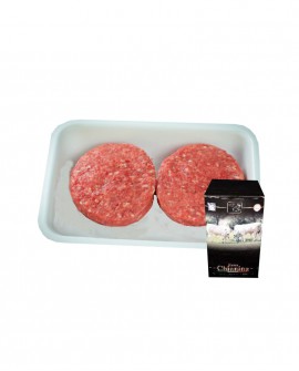 Hamburger di Carne Chianina da 150g - flow pack n.2 pezzi 300g surgelato Box - Carne Certificata - Macelleria Co.Pro.Car.